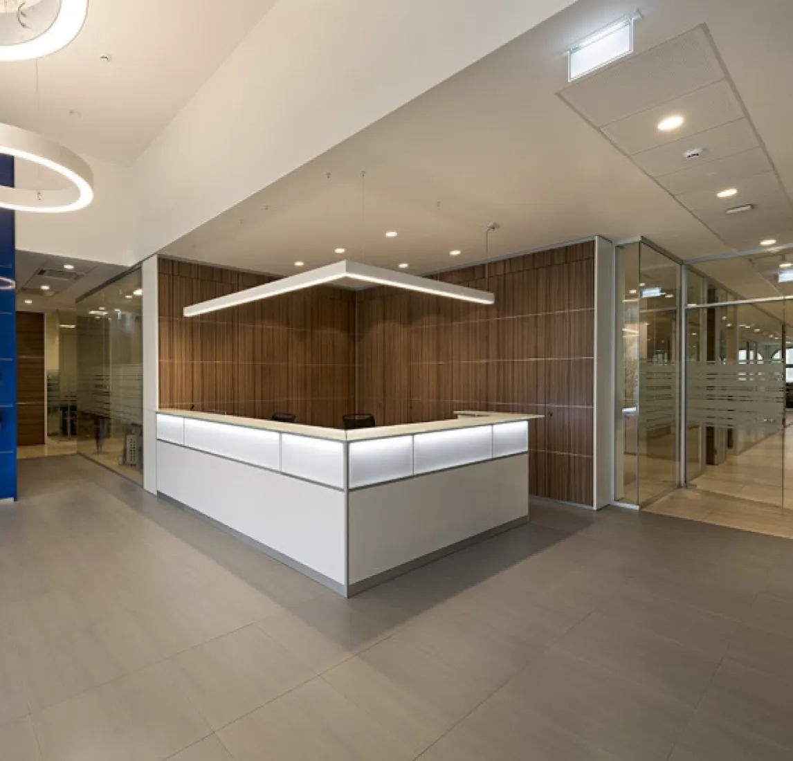 Bancone della reception
