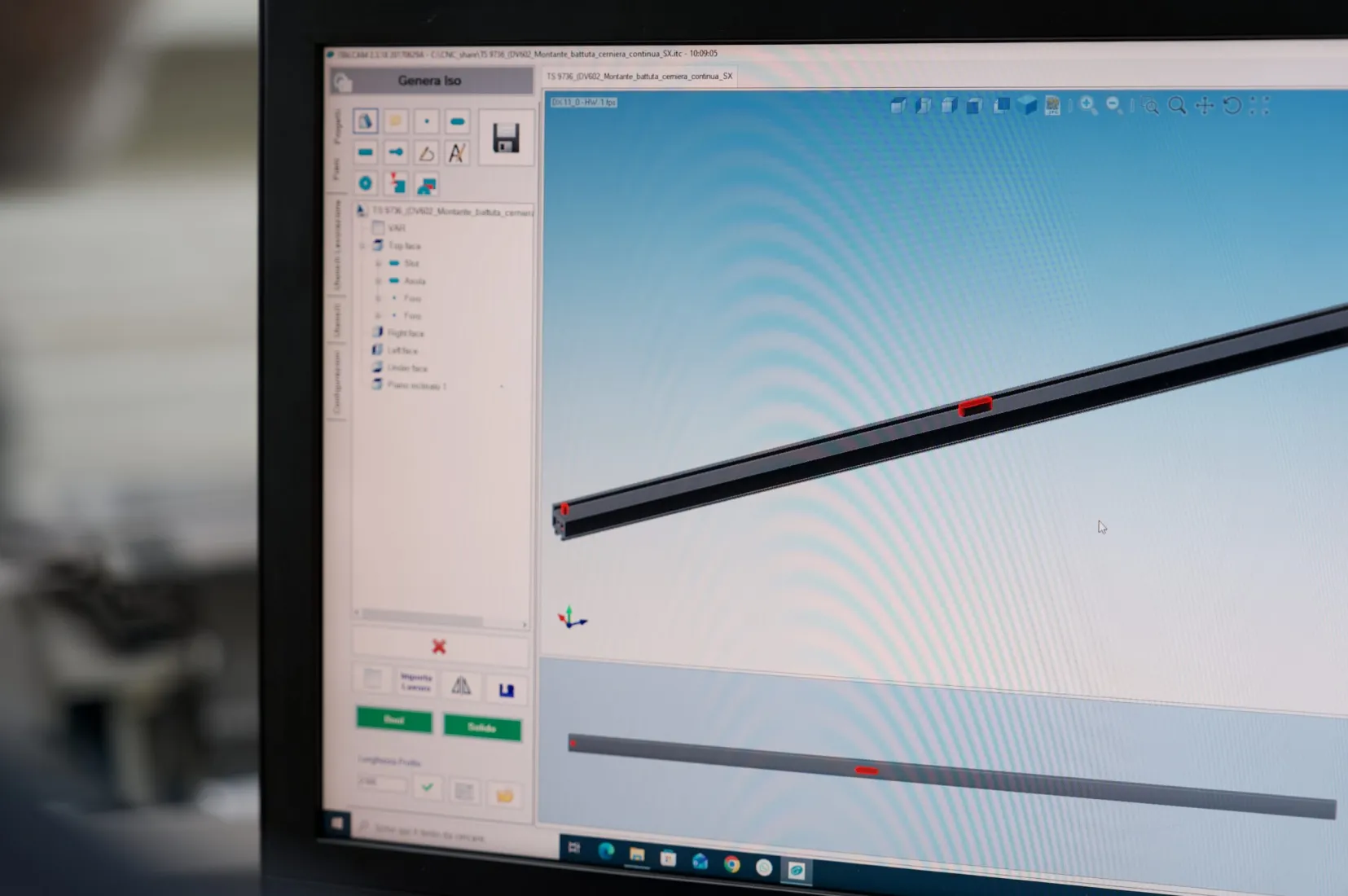 Progettazione di un profilo al computer