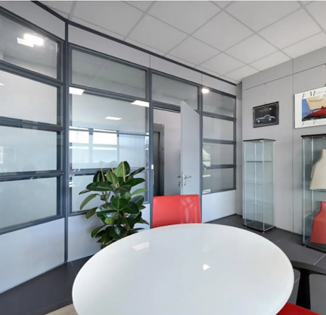Ufficio con vetro